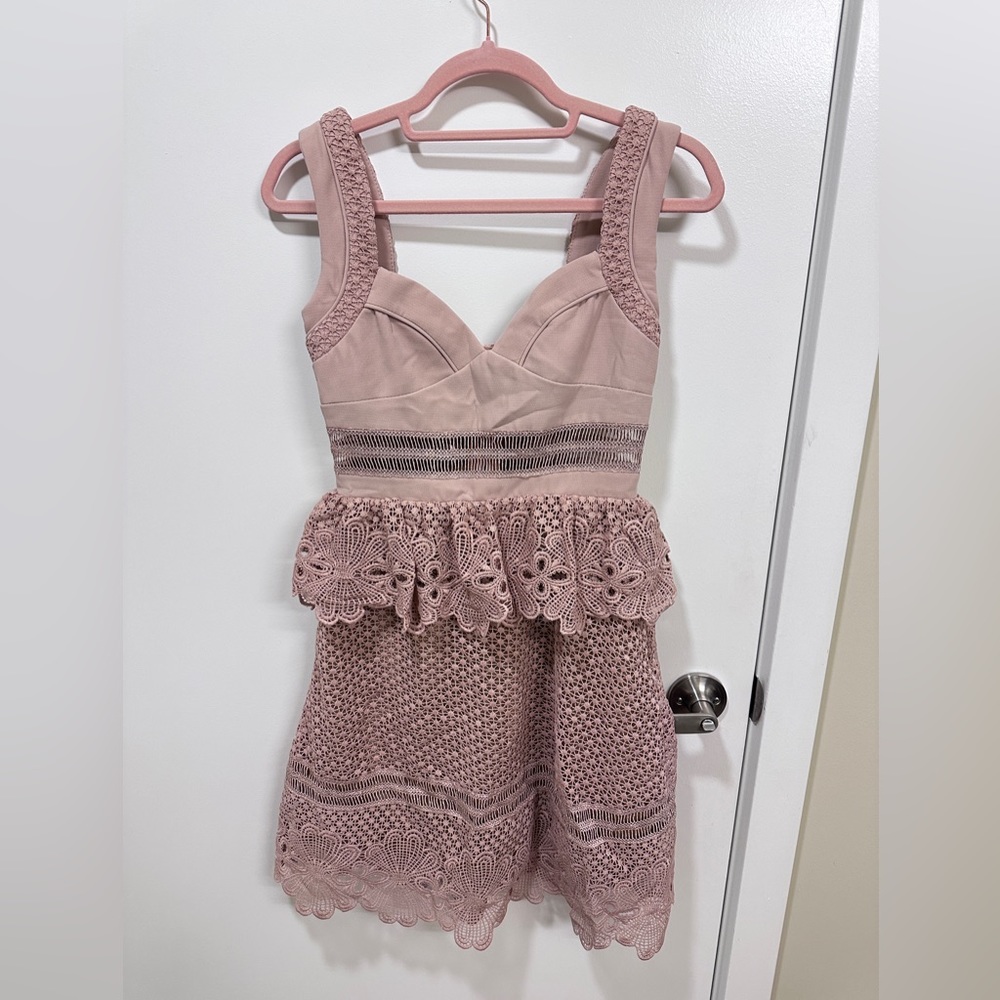 A mini length dress from Self-Portrait